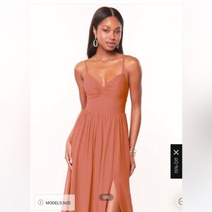 Azazie Mai Tai Bridesmaid Dress (Pink / Orange)
